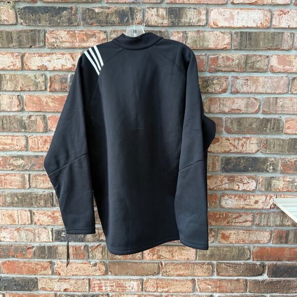 Adidas Mens XL Fleece 1/4 Zip Pullover NEW Classic Three Stripe Athletic - Picture 5 of 5